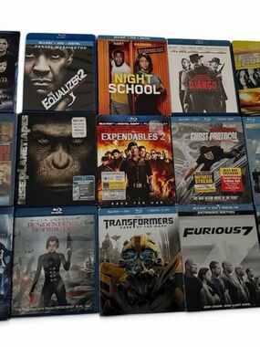 Assorted Blu Rray Movie Collection